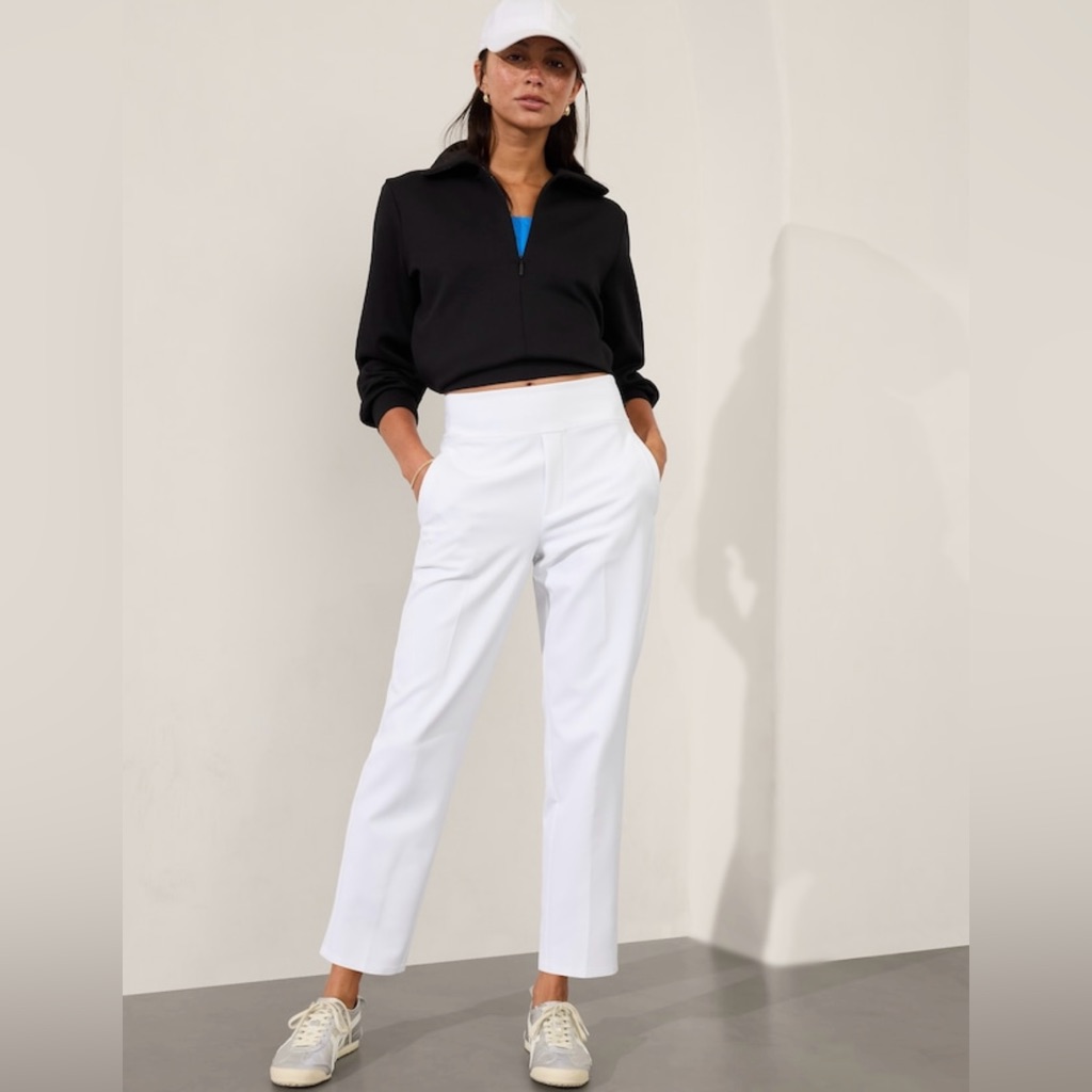 Nwt-Athleta White Endless Pant, Size 10 Petite